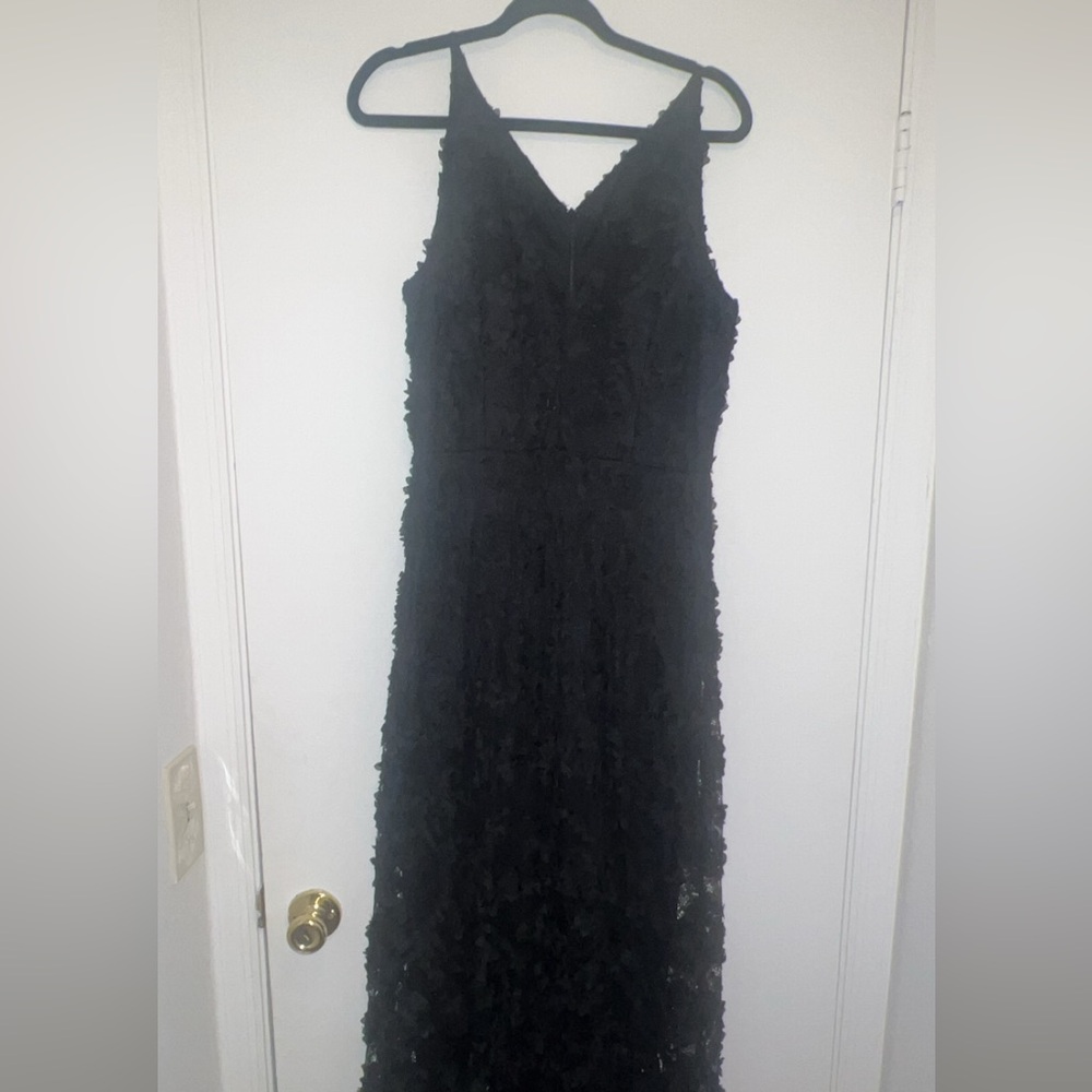 Black floor length gown, size 14